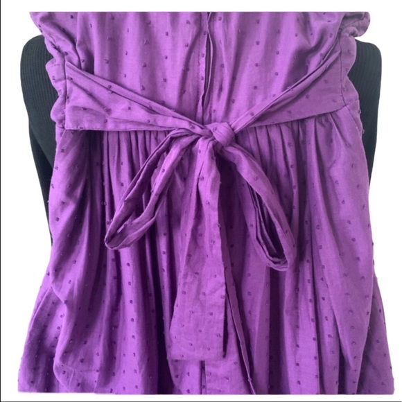 I.N. San Francisco Purple Rose Border Sundress 5 - Picture 8 of 13